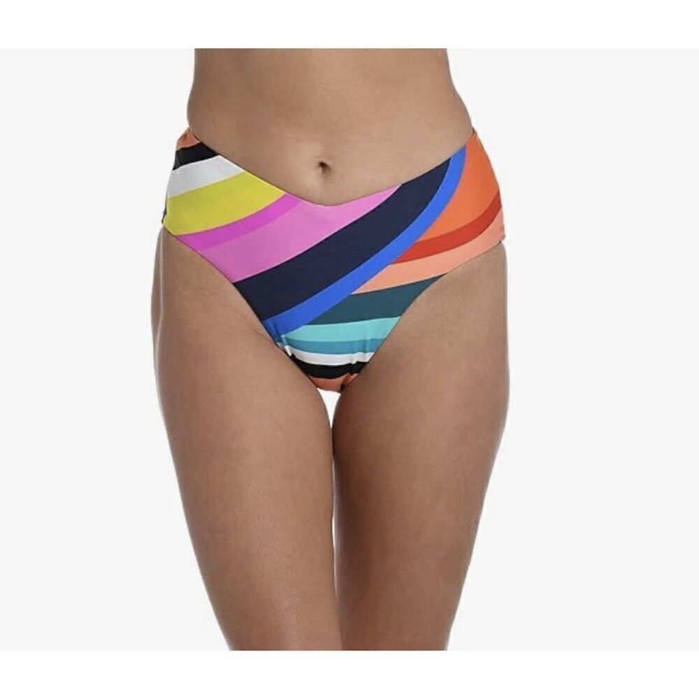 La Blanca Sunscape V-Front High Waist Bikini Bottoms - Size 16